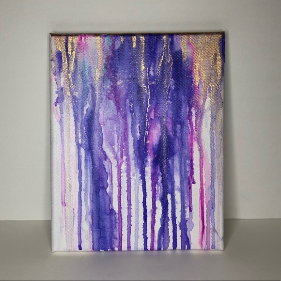 “Unicorn dripped” Alcohol ink on 8x10 canvas - Picture 3 of 4